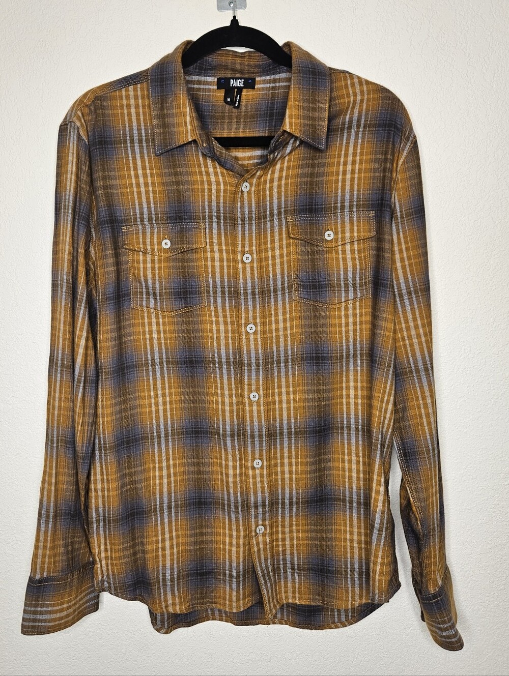 PAIGE Men's Everett Plaid Button-Down Shirt